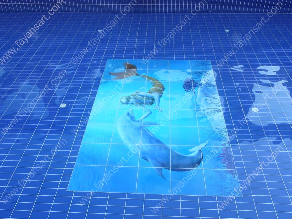 You can meet custom printed pool tiles that is never used before in the world until now.