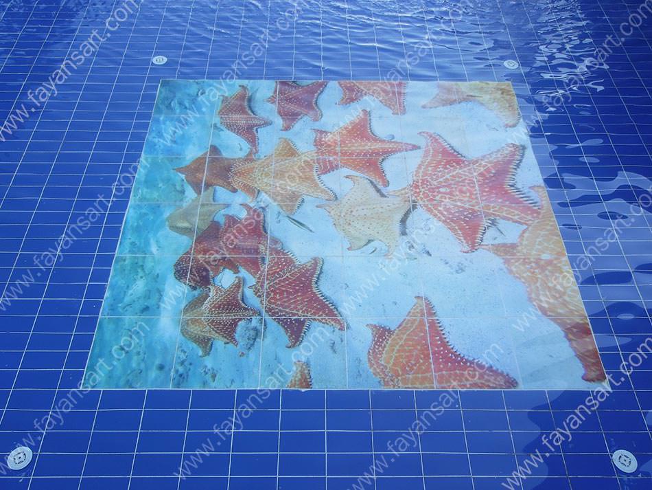 You can achieve any high-resolution pictures in your pool with pool tile patterns.